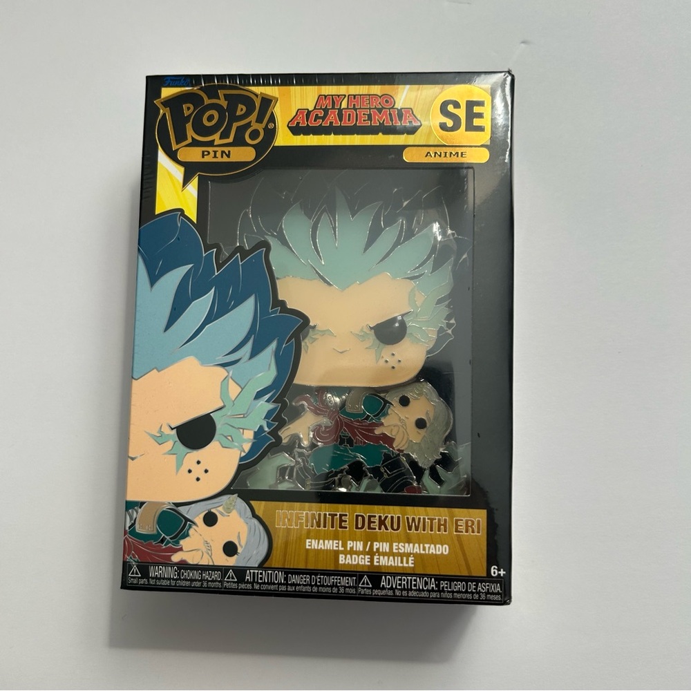 💎New! Pop Pin-SE Anime Infinite Deku with Eri Glow in the dark & removable stand